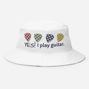 Yes! I play guitar. Bucket Hat Wht/RGBY